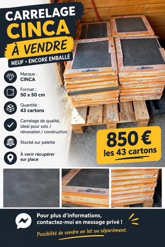 lot carrelage extérieur — photo 1