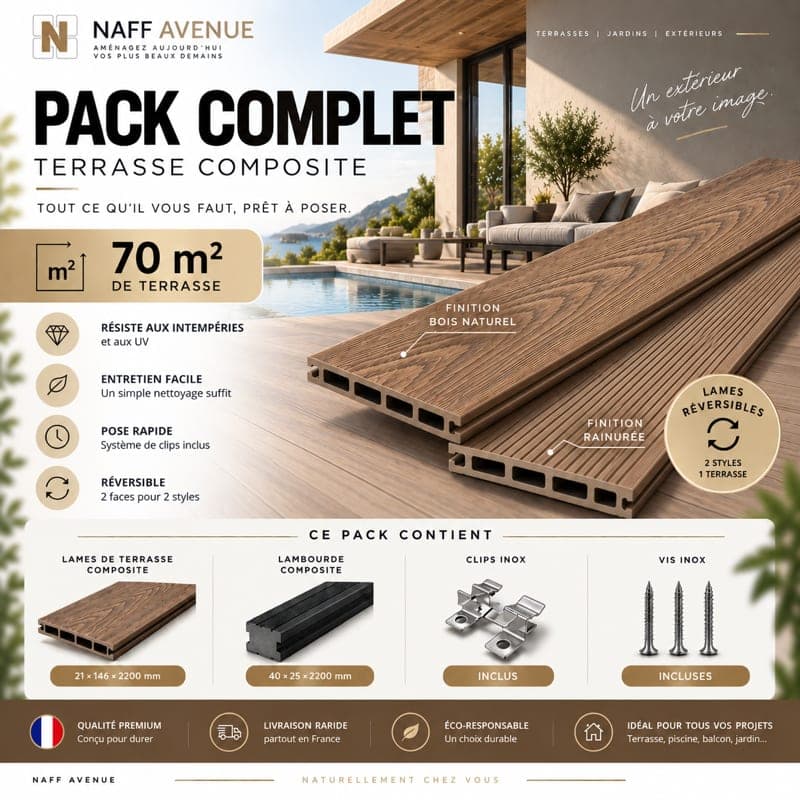 Terrasse composite en kit complet — photo 1