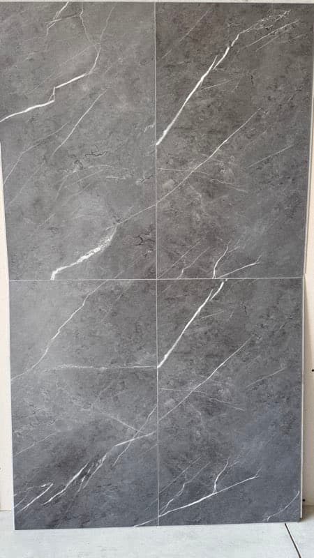 Panneaux muraux étanche effet marbre gris anthracite — photo 3