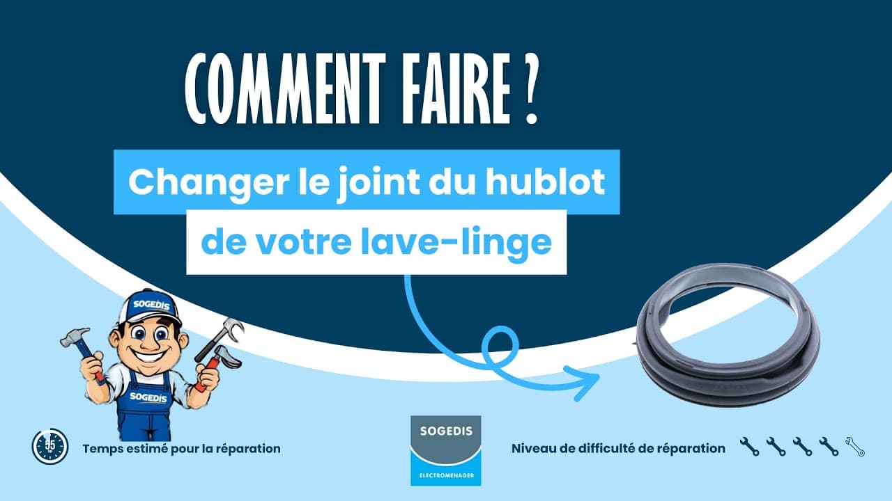 Miniature — Changer le joint hublot de votre lave-linge – Tutoriel réparation complet | Sogedis