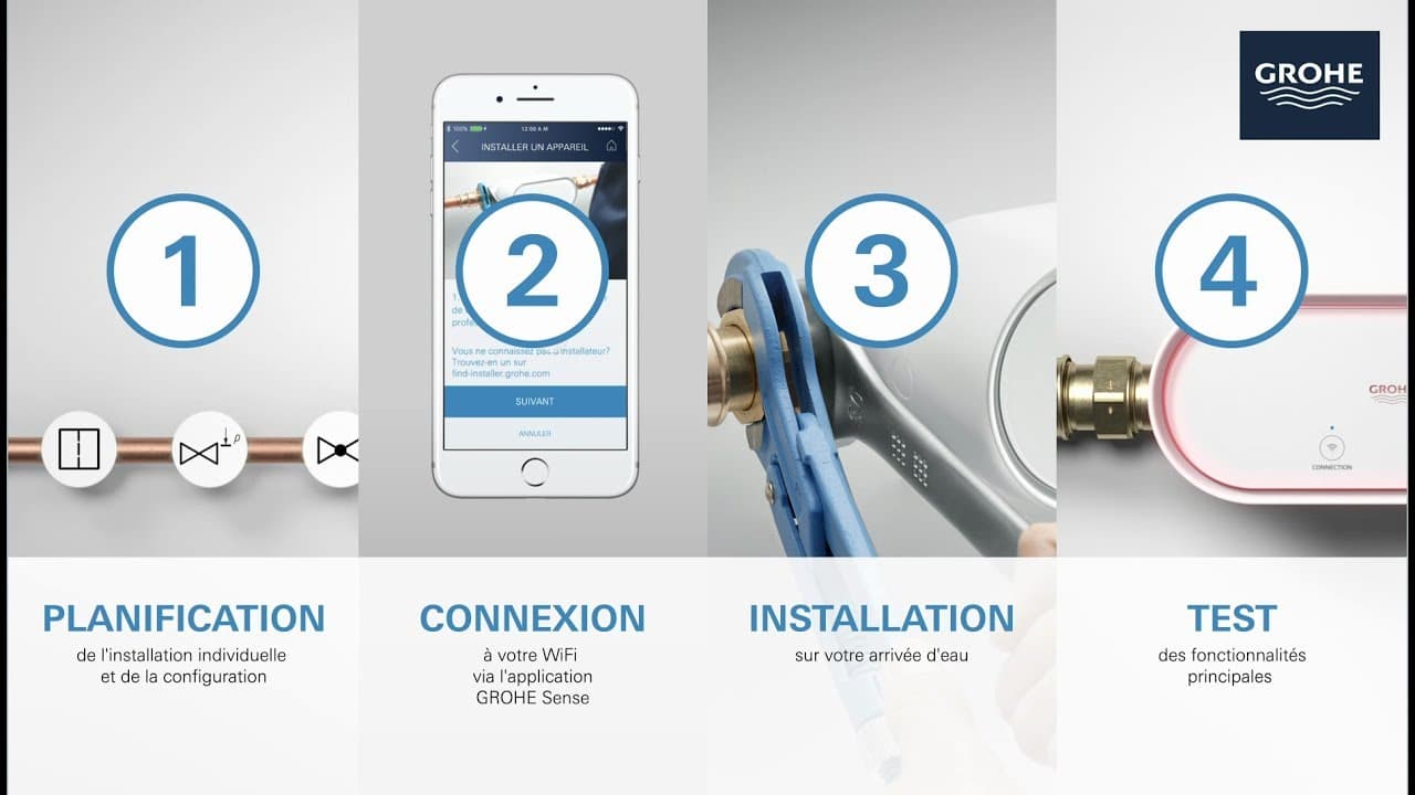 Miniature — GROHE | Comment installer le détecteur de fuites Sense Guard ?