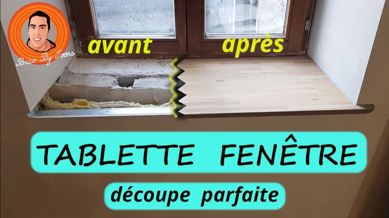 Miniature — Tablette de fenêtre : découpe et pose