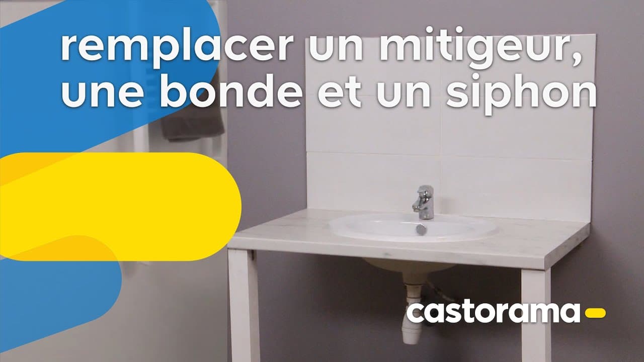Miniature — Remplacer un mitigeur, une bonde et un siphon (Castorama)