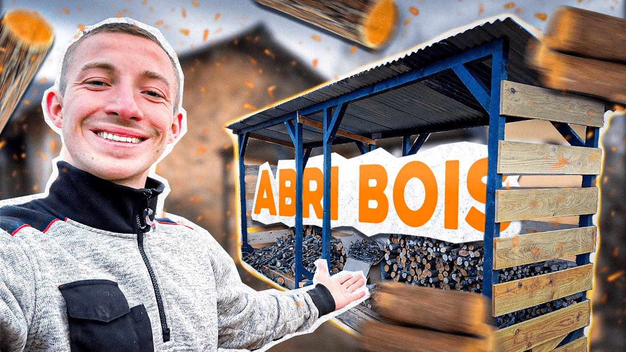 Miniature — Comment j'ai fabriqué un abri à bûches pour moins de 100€ | DIY ABRI BOIS | LeRefuge EP19