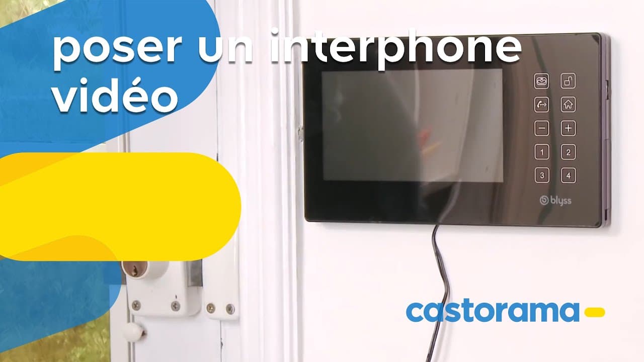 Miniature — Poser un interphone vidéo filaire avec gâche électrique (Castorama)