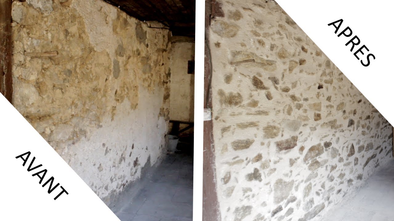 Miniature — Rejointoiement d'un mur en pierre - Enduits à la chaux