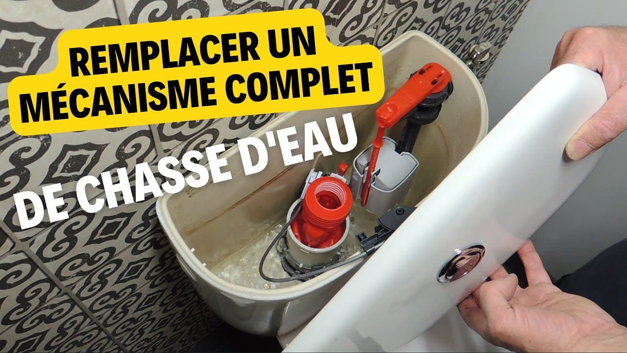 Miniature — Comment remplacer une chasse d'eau ou mécanisme de WC – Tutoriel plomberie facile