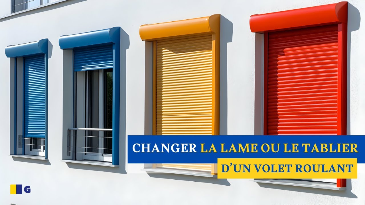 Miniature — [TUTO] Comment changer une lame ou le tablier d’un volet roulant ?