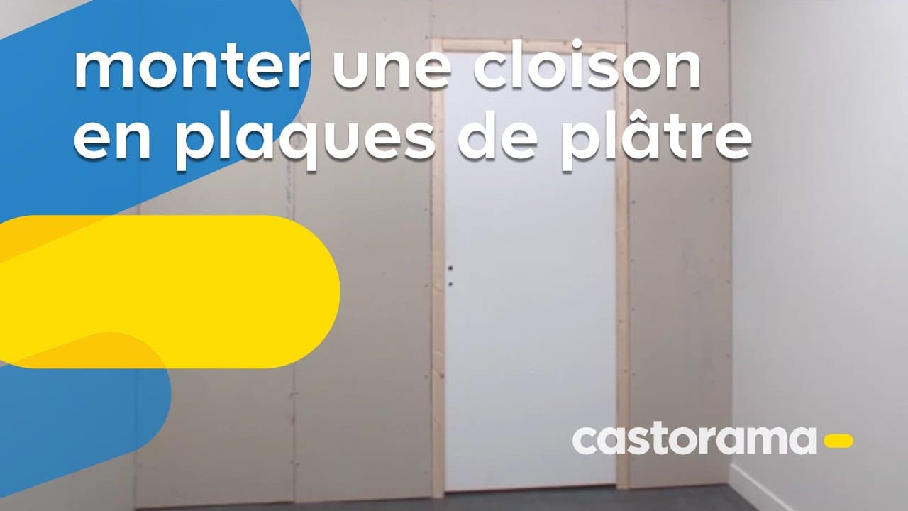 Miniature — Monter une cloison en plaques de plâtre (Castorama)