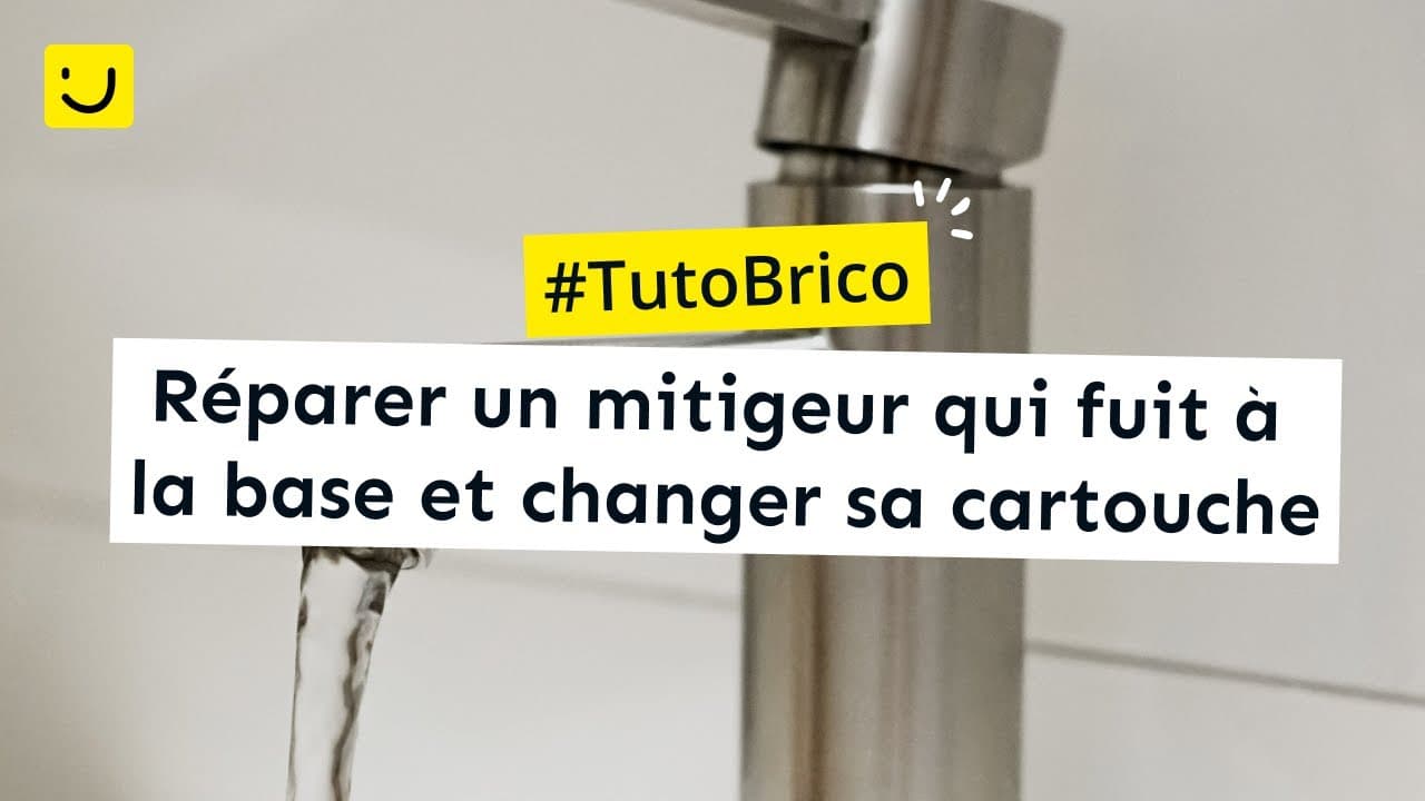 Miniature — TUTO Réparer un mitigeur qui fuit à la base et changer sa cartouche
