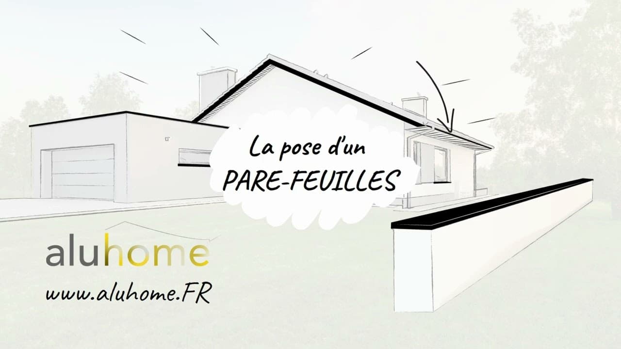 Miniature — Aluhome - installer un pare-feuilles dans une gouttière