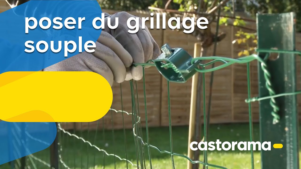 Miniature — Poser du grillage souple (Castorama)