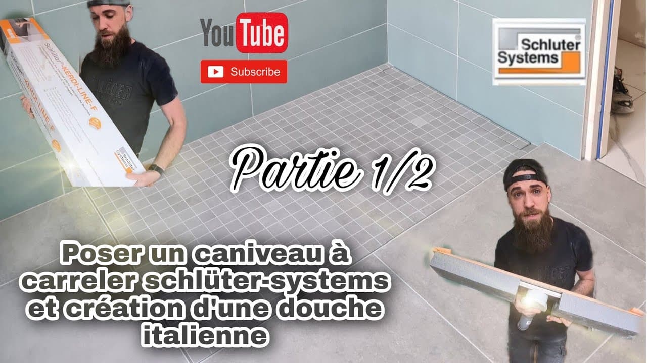 Miniature — Poser un caniveau de douche à carreler et creation d'une douche italienne PARTIE 1/2