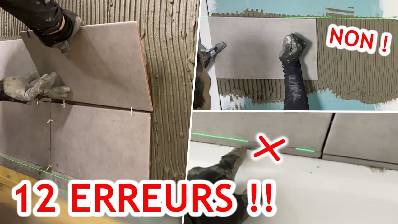 Miniature — 12 ERREURS à FUIR : Pose Carrelage sur Sol ou Mur !