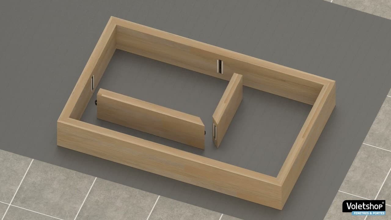 Miniature — Pose d'une niche murale ou étagère sur mesure.