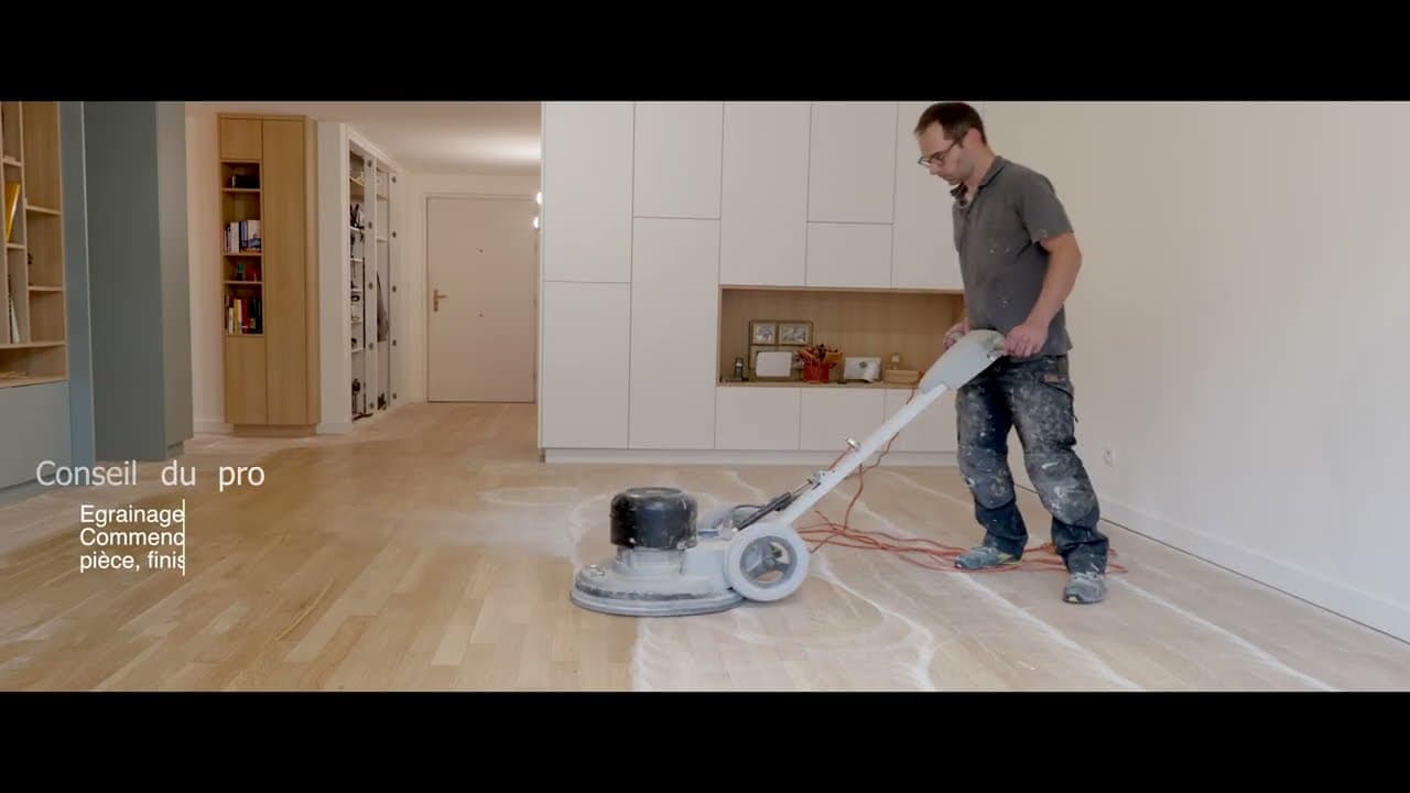 Miniature — Ponçage et vitrification d'un parquet, les différentes étapes