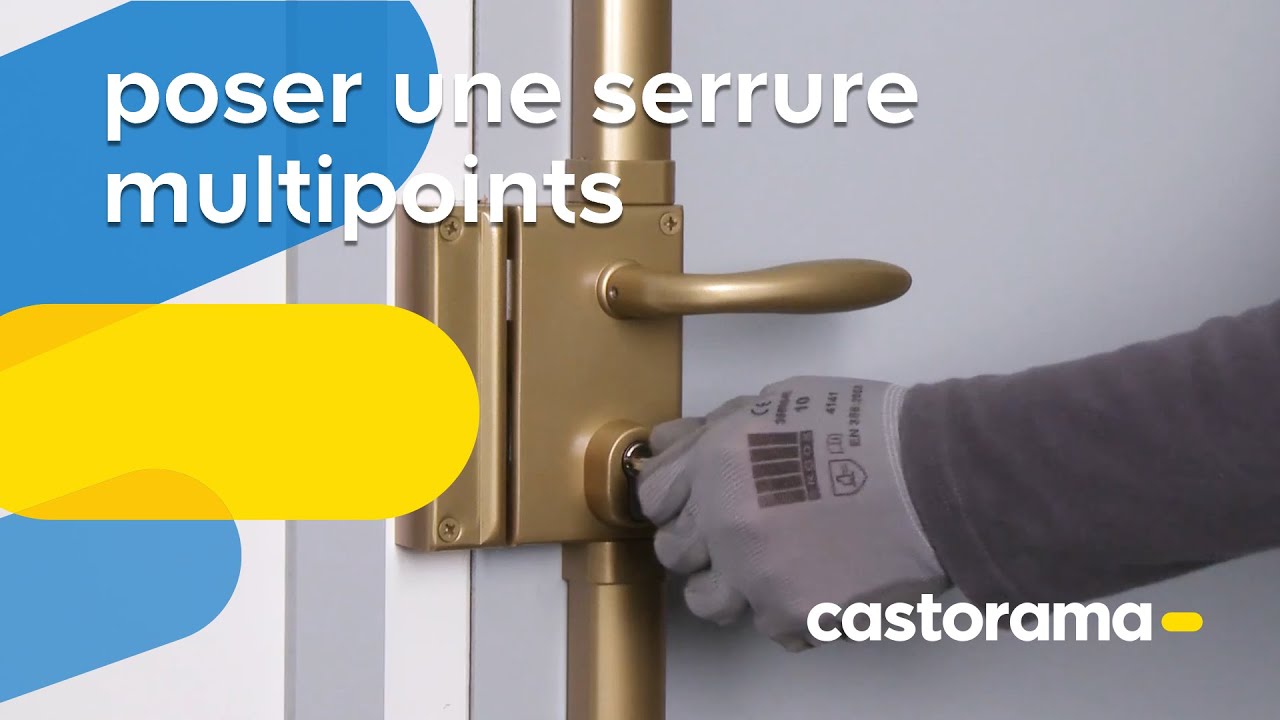 Miniature — Poser une serrure multipoints apparente (Castorama)