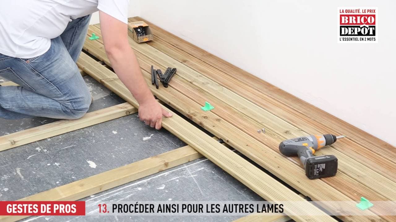 Miniature — Comment fixer des lames de terrasse bois composite avec Brico Depot