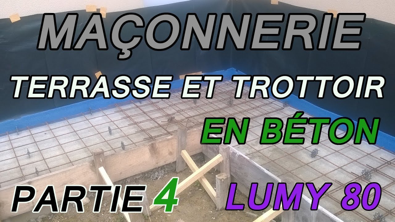 Miniature — Terrasse et trottoir en béton d'une maison : bande de dilatation et ferraillage 4 LUMY 80