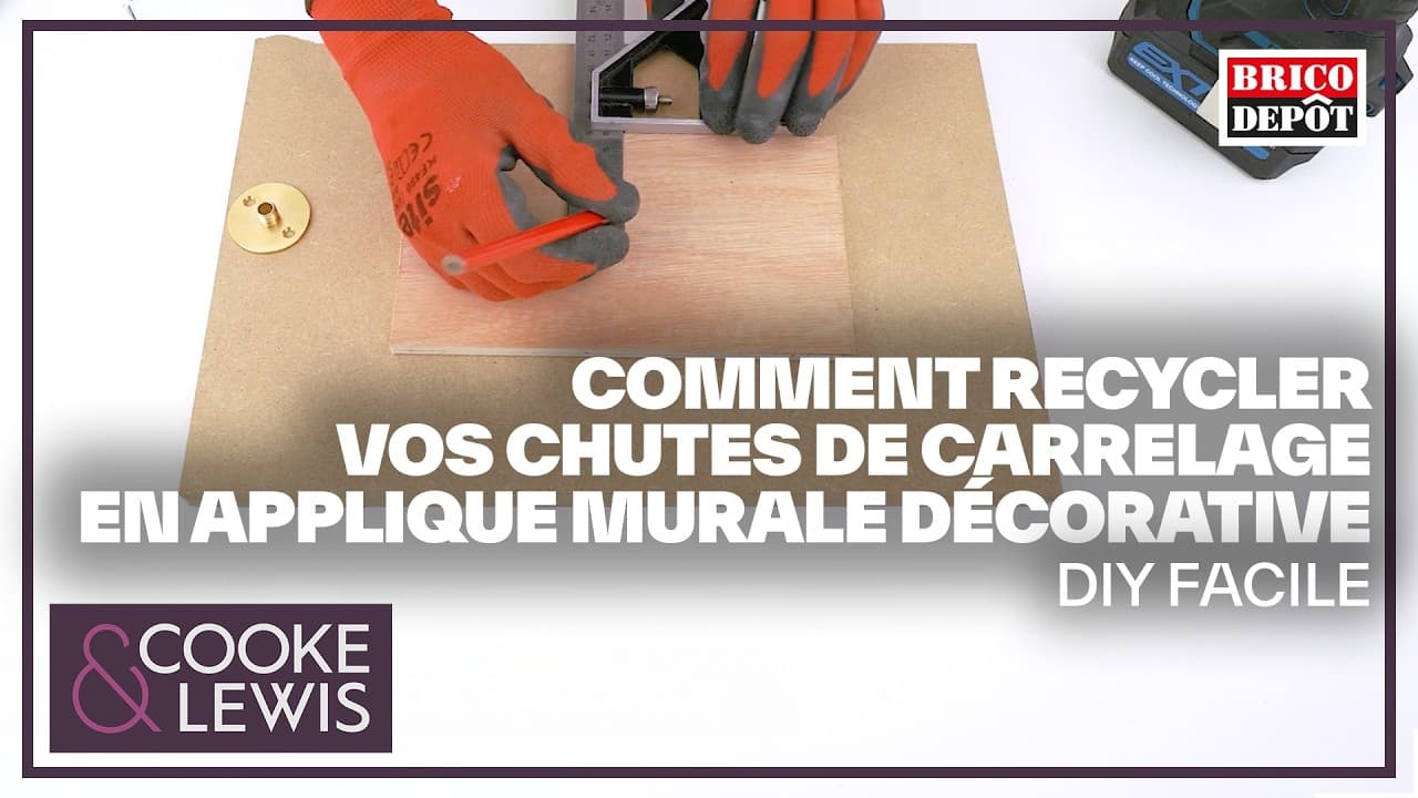 Miniature — Comment recycler vos chutes de carrelage en applique murale décorative - DIY facile avec Brico Dépôt
